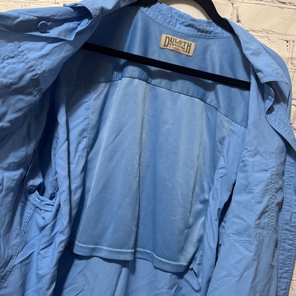 Duluth Trading Co XL Tall(see measurements) Men's Blue Vented long sleeve Shirt - Picture 2 of 13